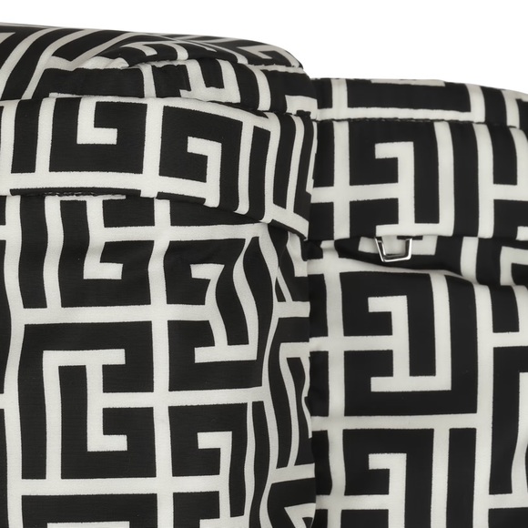 NEW Authentic Balmain Black White City All-Over Belt Bag Waist Bag - Picture 6 of 10